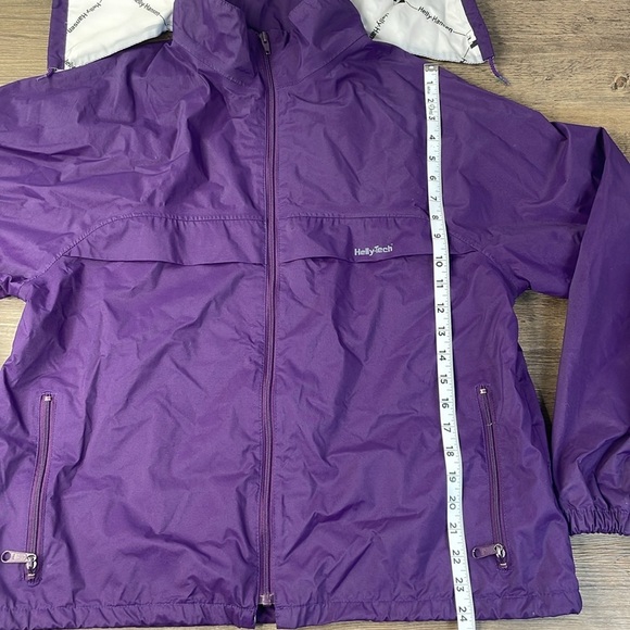 Helly-Hansen Helly Tech  MENS Purple Plum Full Zip Windbreaker, size Medium - Picture 7 of 13